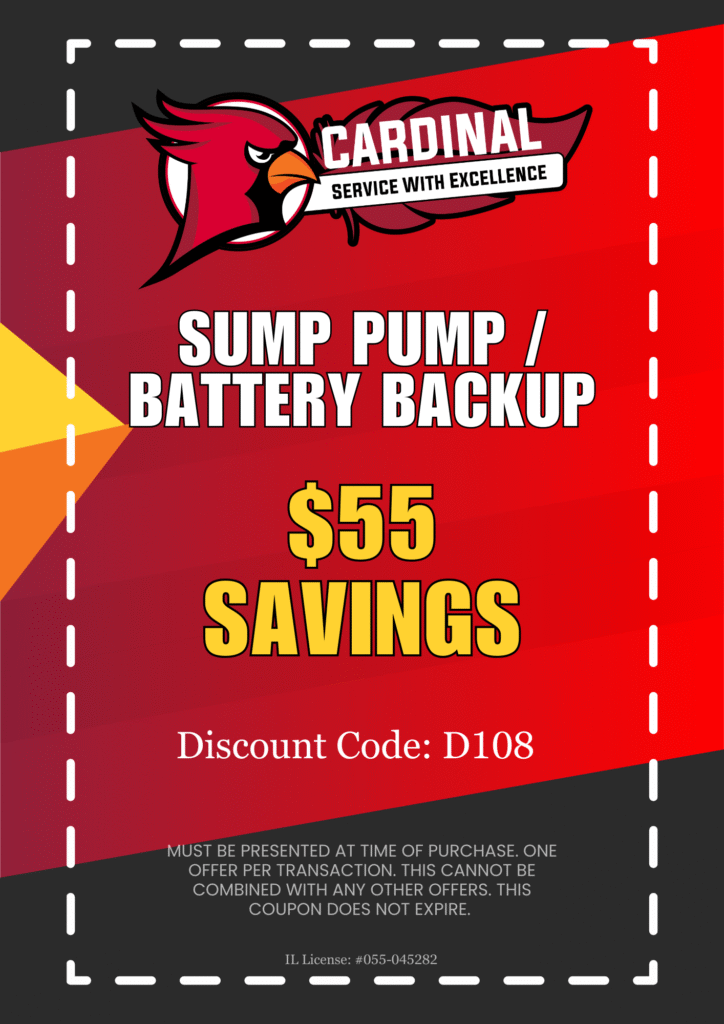 Cardinal Plumbing Co.-Sump Pump Battery Backup $55 Savings-Exclusive Deals
