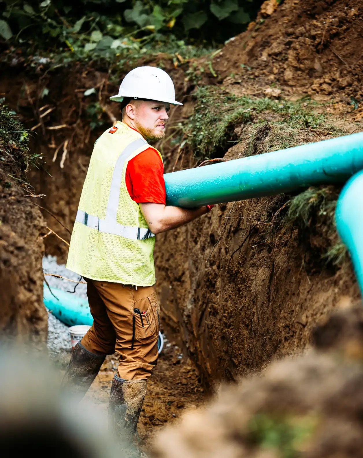 image of cardinal plumbing working on commercial plumbing problems