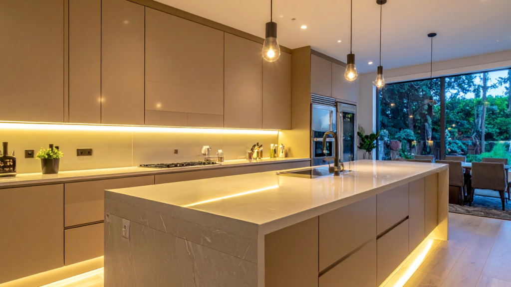 interior lighting installation